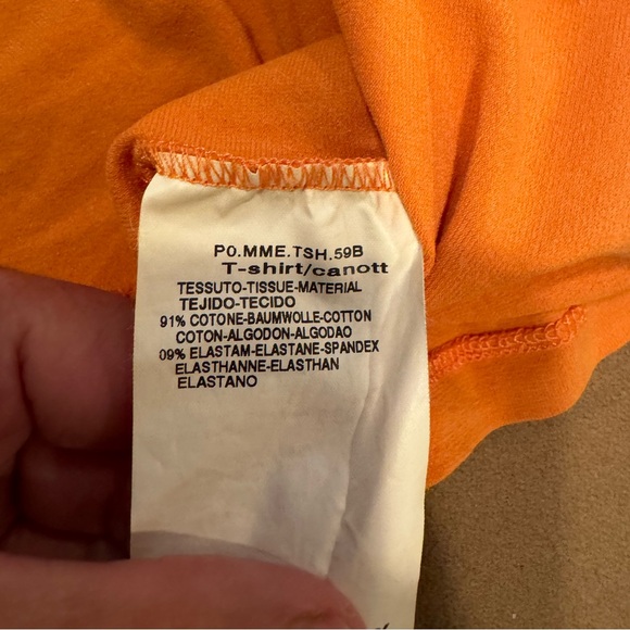 MaxMara Orange Off Shoulder Top - Size Large - Picture 6 of 8